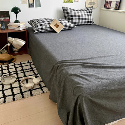 Classic Plaid Cotton Bedding Set - image 7