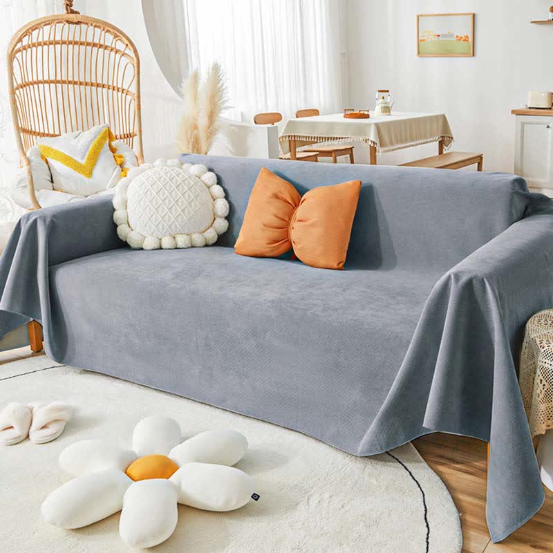 Pure Color Waterproof Pet Couch Cover - Deep Gray - 71" x 165" - image 6