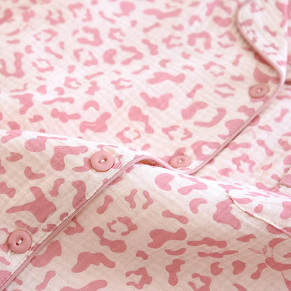 Soft-Tone Leopard Print Cotton Loungewear Set - image 7