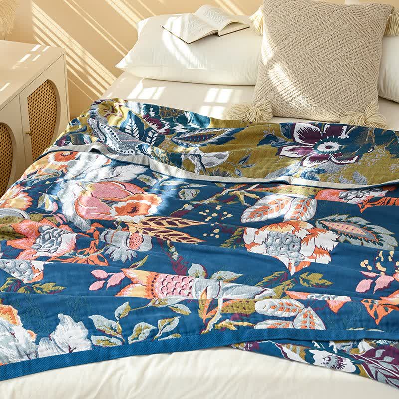 Dreamy Floral Pure Cotton Gauze Quilt - image 8
