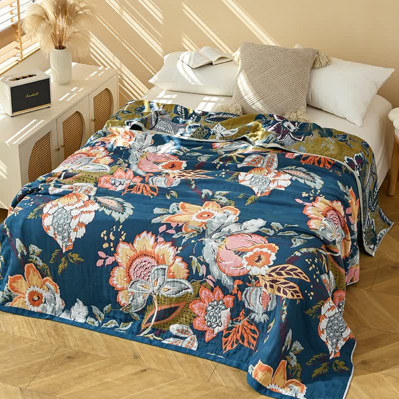 Dreamy Floral Pure Cotton Gauze Quilt - image 6