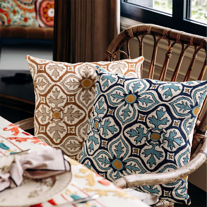 Vintage-Inspired Chenille Throw Pillow Cover - image 2