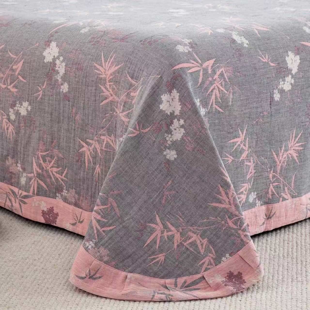 Bamboo Leaf Cotton Double Gauze Bedding Set(4PCS) - image 7