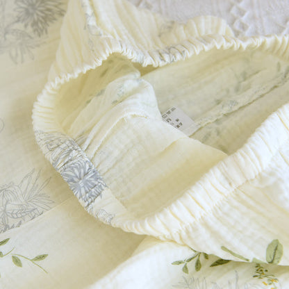 Leaf Print Camisole Cotton Pajama Set - image 13