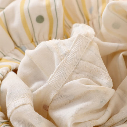 Striped Polka Dot Camisole Cotton Pajama Set - image 9