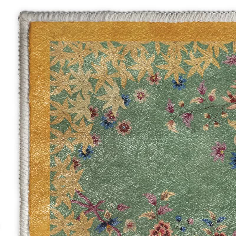 Maple Leaf Floral Anti-Slip Area Rug - image 5