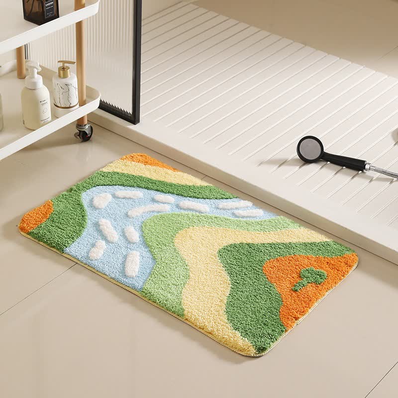 Mountain River Inspired Non-slip Bath Mat - C - 19"W x 31"L - image 3