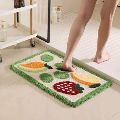Fun Fruit Non-slip Bath Mat - B - 19"W x 31"L - image 2