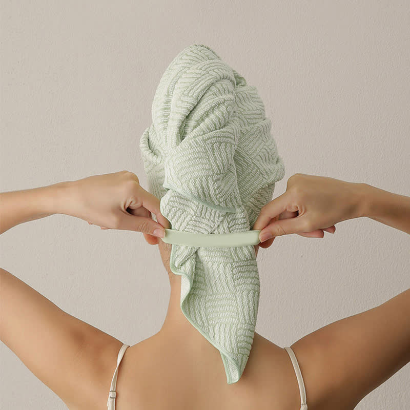 Breathable Antibacterial Hair Drying Towel Wrap - image 8