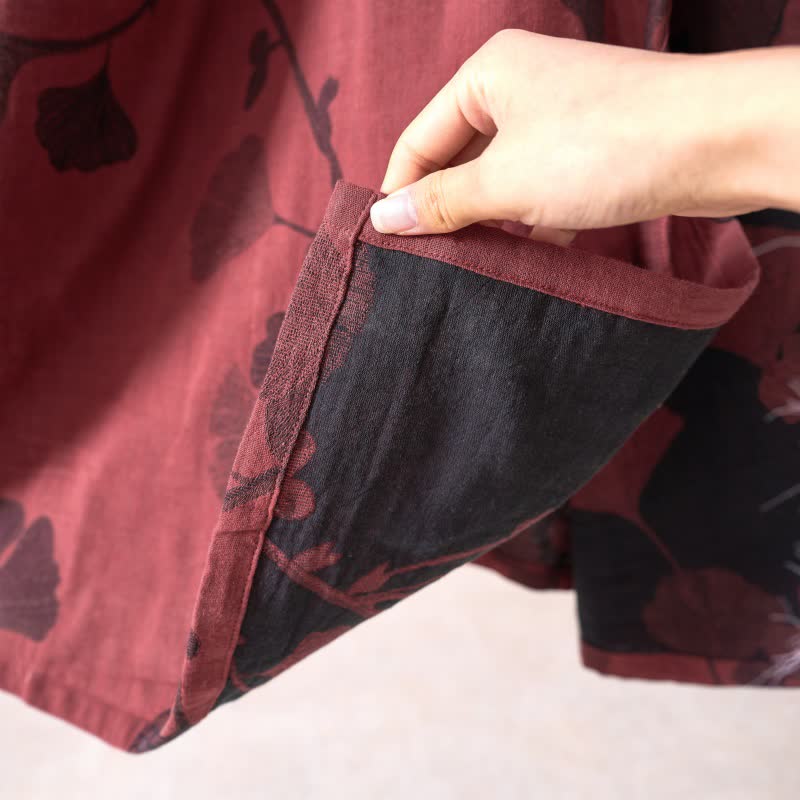 Ginkgo Leaf Hanfu Inspired Cotton Nightdress - image 39