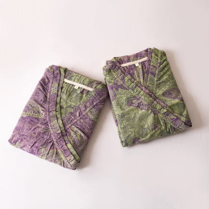 Elegant Butterfly Ruffled Cotton Nightdress - image 2