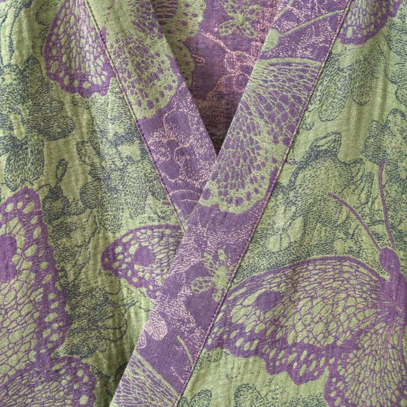 Dreamy Butterfly Cotton Gauze Kimono Robe - image 6