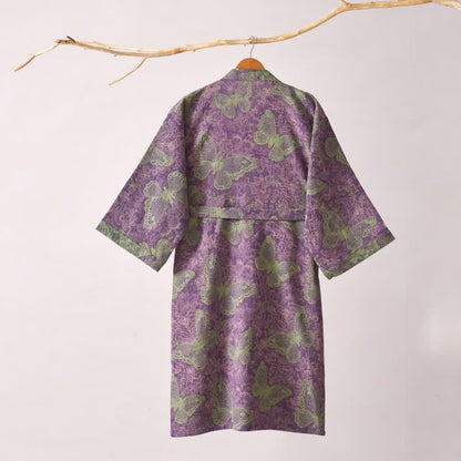 Dreamy Butterfly Cotton Gauze Kimono Robe - image 11