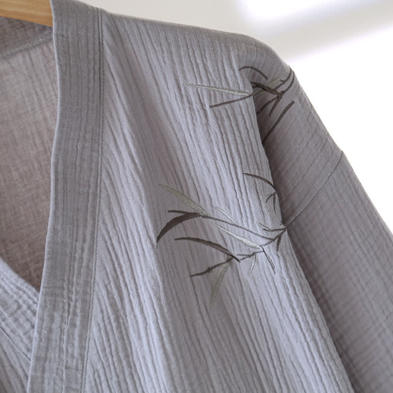 Unisex Bamboo Cotton Gauze Bathrobe - image 10