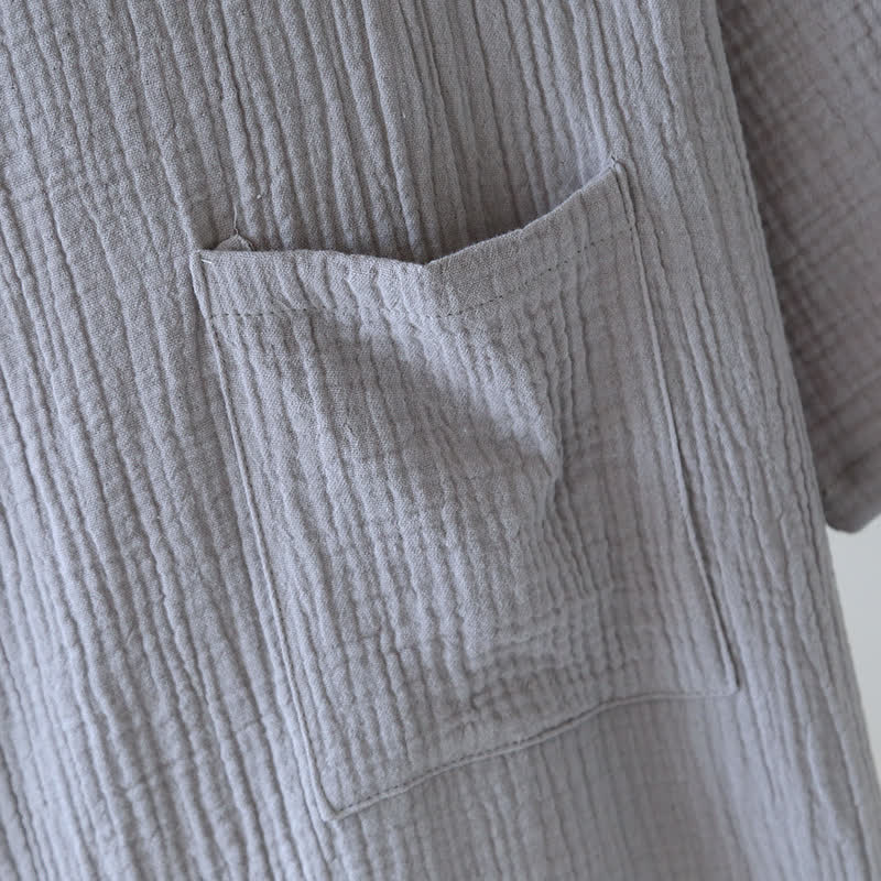 Unisex Bamboo Cotton Gauze Bathrobe - image 14