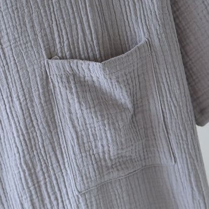 Unisex Bamboo Cotton Gauze Bathrobe - image 14