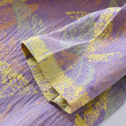 Oriental Style Leaf Pure Cotton Pajama Set - image 5