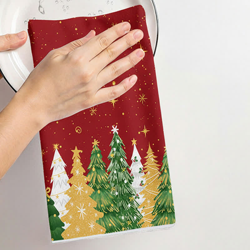 Ownkoti Christmas Tree Absorbent Multi-use Towel - image 6