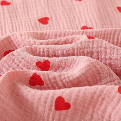 Heart Pure Cotton Gauze Button Nightgown - image 8