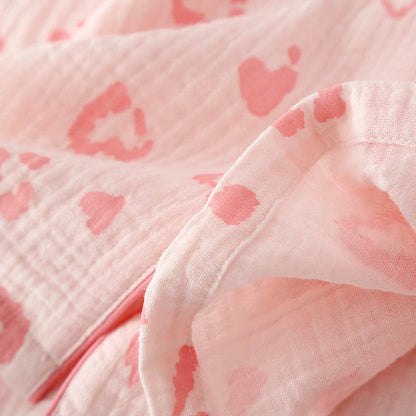 Heart Leopard Print Cotton Pajama Set - image 11