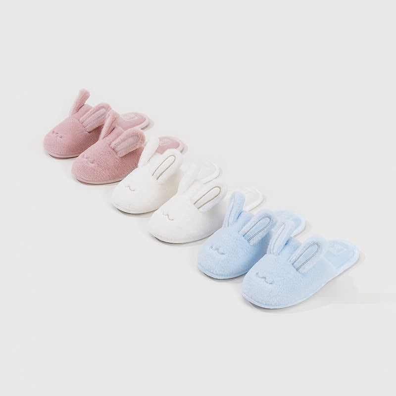 Cute Bunny Plush Closed-Toe Slippers - image 0