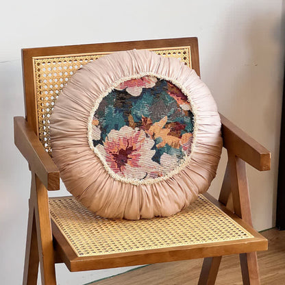 Poppy Floral Throw Pillow with Ruffled Edge - image 11