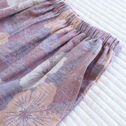 Cotton Cherry Blossom Jacquard Loungewear Set - image 9