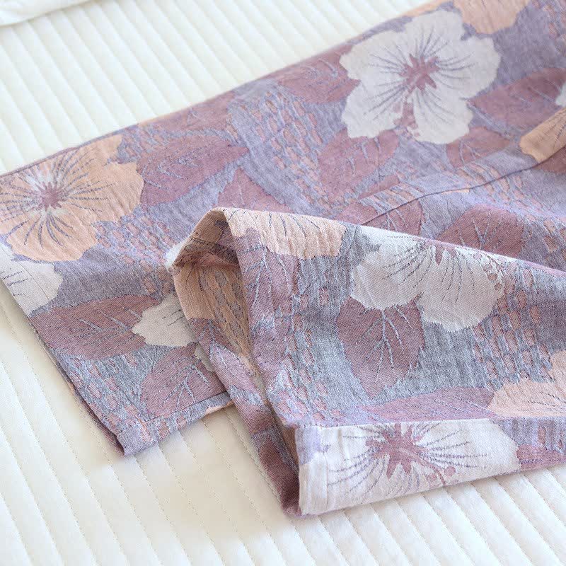 Cotton Cherry Blossom Jacquard Loungewear Set - image 11