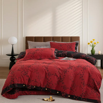 Country Leaf Cotton Gauze Bedding Set(4PCS) - image 8
