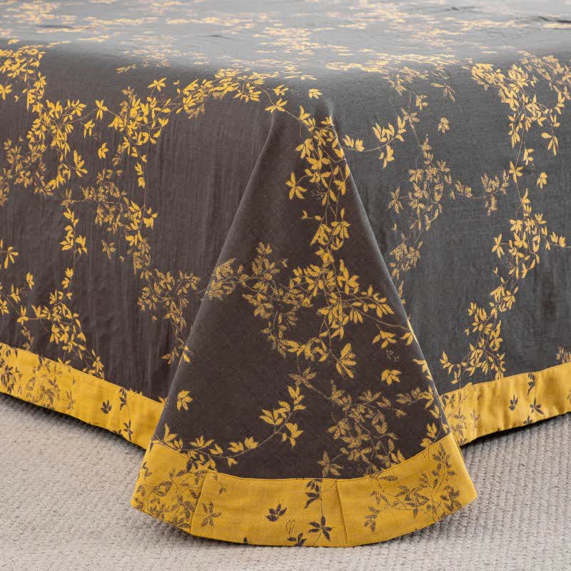 Country Leaf Cotton Gauze Bedding Set(4PCS) - image 18