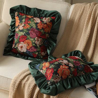 Country Style Floral Ruffled Throw Pillow - image 13