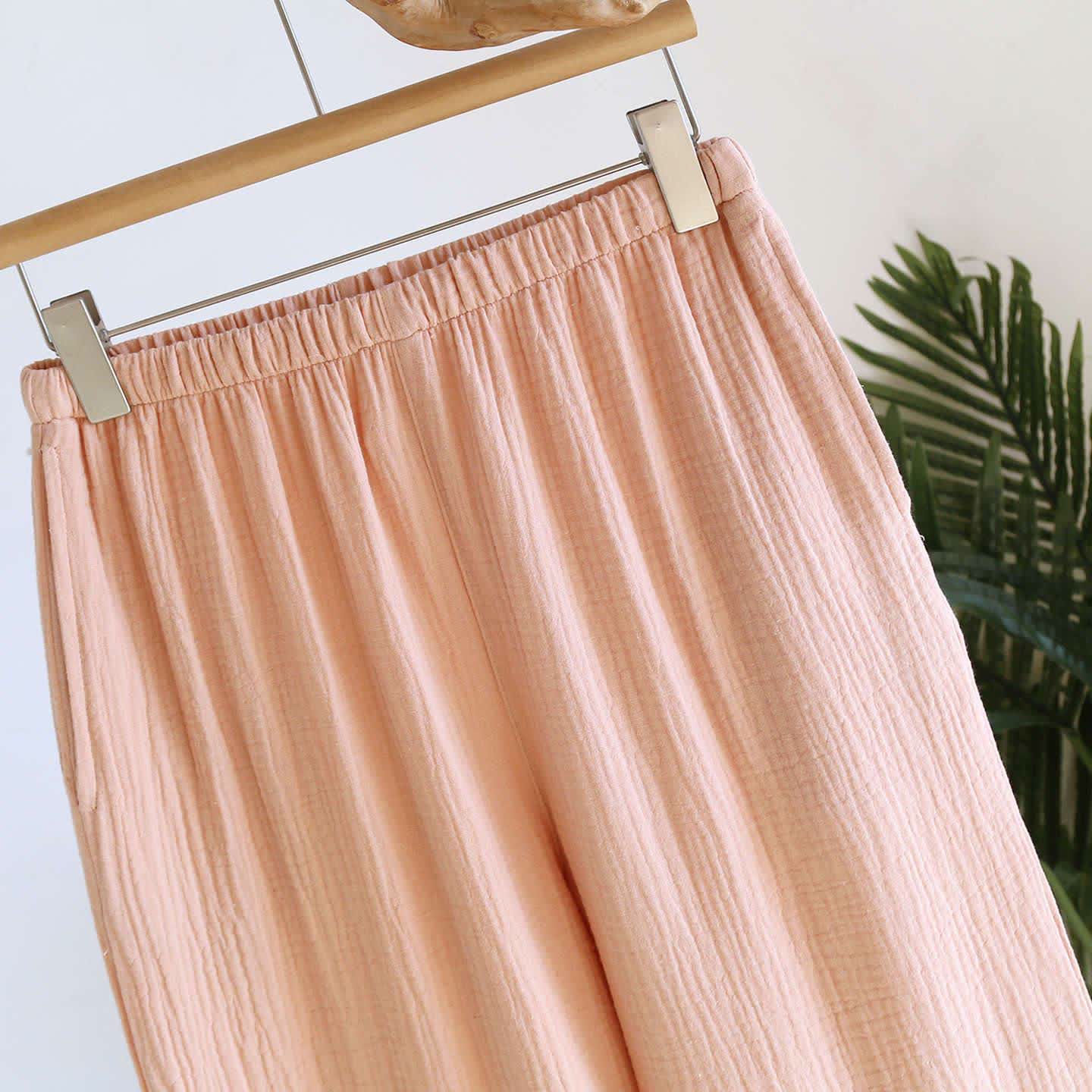 Minimalist Solid Color Cotton Loungewear Set - image 12