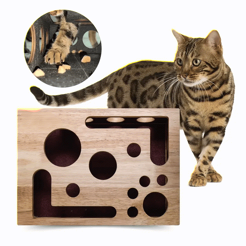Cat Scratch Puzzle Enrichment Box - 9.84"W x 11.81"L x 2.36"H - 2 PACK(25% OFF) - image 0