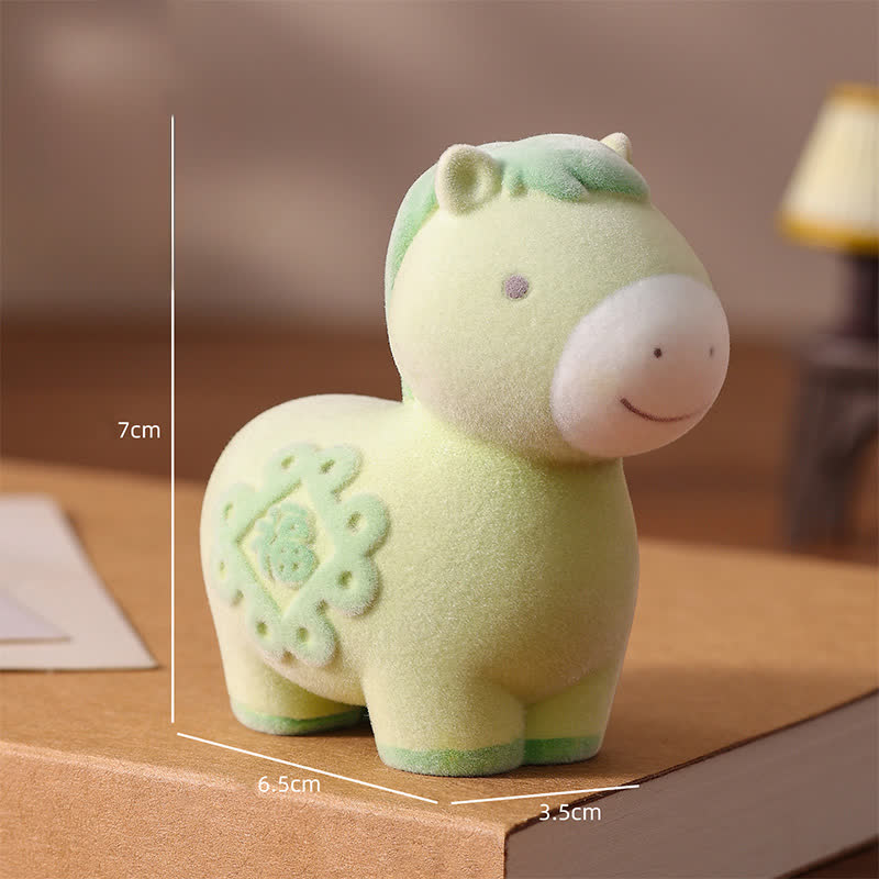 Flocked Pony Resin Decorative Ornament - Green - 1PC - 1.38"W x 2.56"L x 2.75"H - image 9