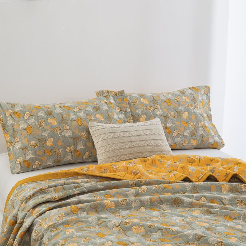 Ginkgo Biloba Organic Cotton Quilt - image 76