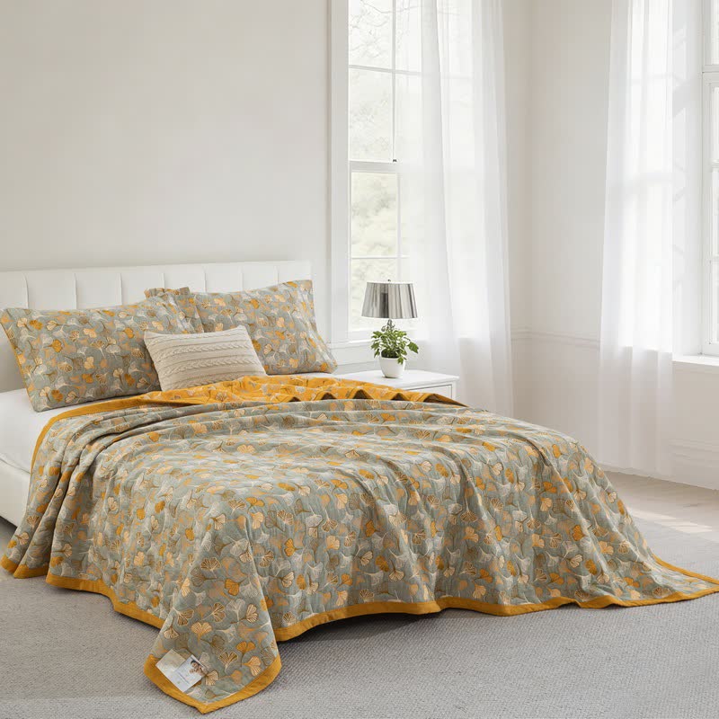 Ginkgo Biloba Organic Cotton Quilt - image 74