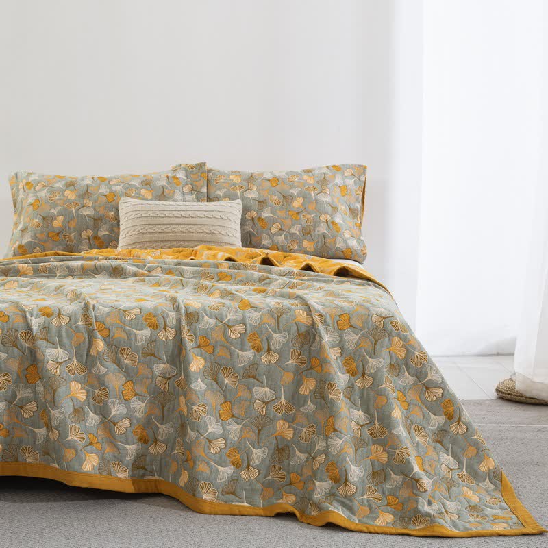 Ginkgo Biloba Organic Cotton Quilt - image 75