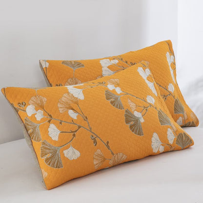 Ginkgo Leaf Organic Cotton Reversible Quilt - image 58