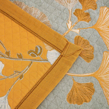 Ginkgo Leaf Organic Cotton Reversible Quilt - image 69