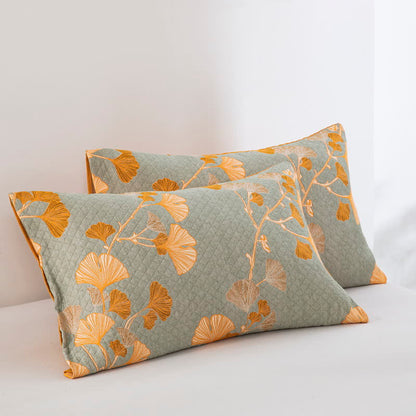 Ginkgo Leaf Organic Cotton Reversible Quilt - image 68