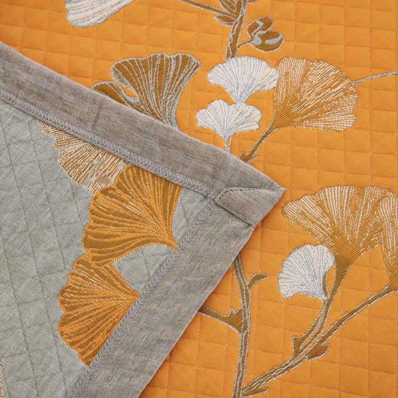 Ginkgo Leaf Organic Cotton Reversible Quilt - image 60