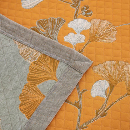Ginkgo Leaf Organic Cotton Reversible Quilt - image 60