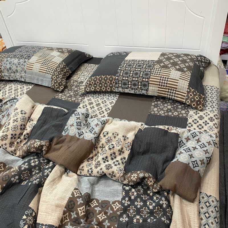 Vintage Patchwork Cotton Double Gauze Bedding - image 2