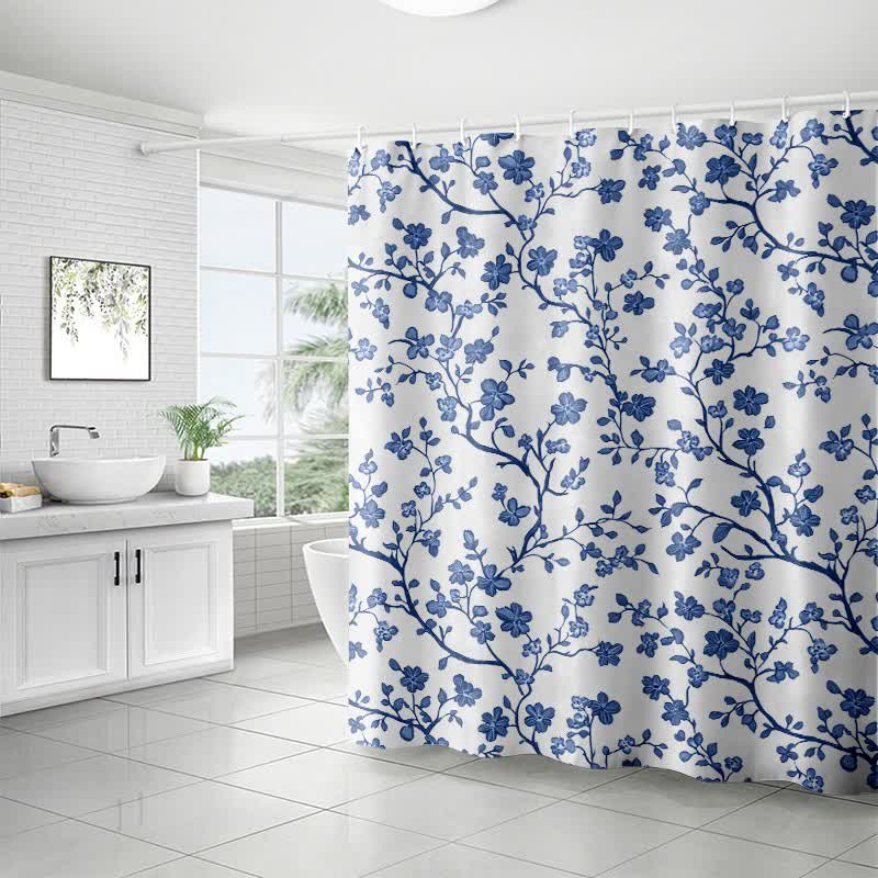 Floral Branch Print Shower Curtain - image 3