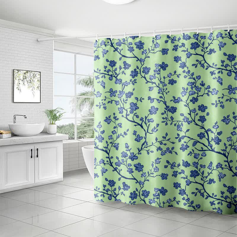 Floral Branch Print Shower Curtain - image 5