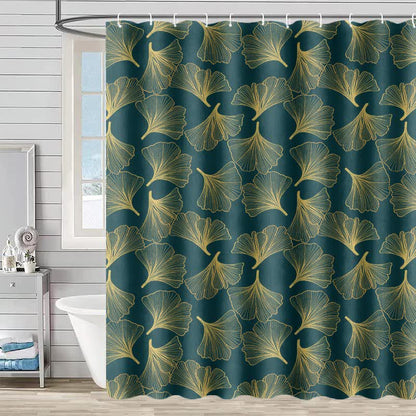 Ginkgo Botanical Print Shower Curtain - Green - 90"W x 71"L - image 2