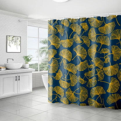 Artistic Ginkgo Leaf Print Shower Curtain - image 3