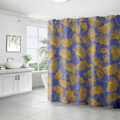 Artistic Ginkgo Leaf Print Shower Curtain - image 5
