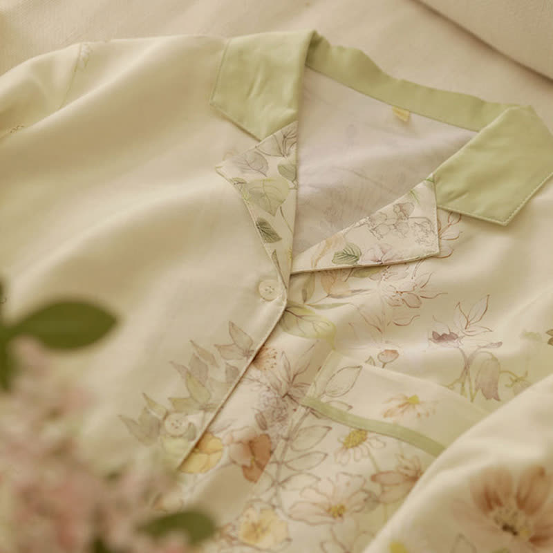 Pastoral Floral Long Sleeve Loungewear Set - image 10