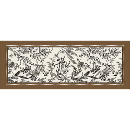 Vintage Elegant Floral Floor Rug - Coffee - 39" x 79" - image 5